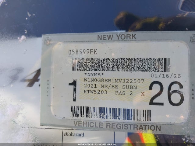W1N0G8EB1MV322507 Mercedes-Benz Glc 300 4matic Suv