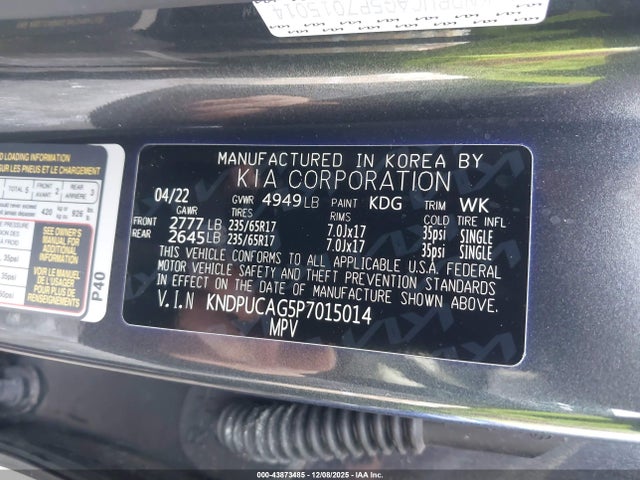 2023 KIA SPORTAGE HYBRID KNDPUCAG5P7015014 Photo 8