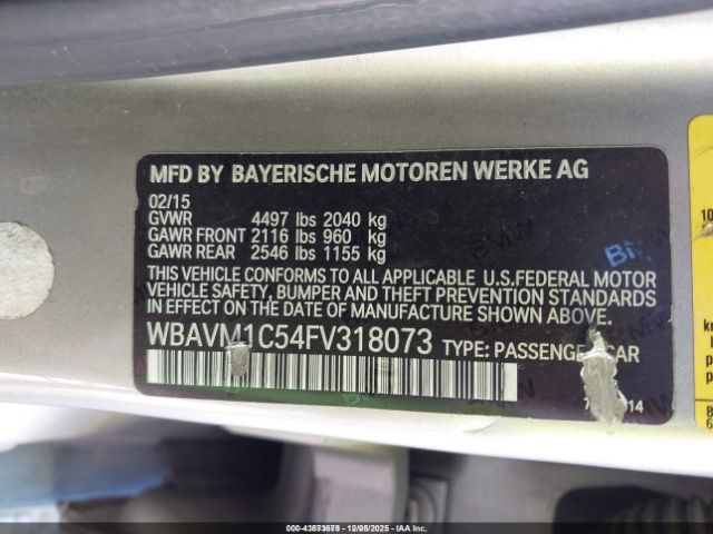 2015 BMW X1 WBAVM1C54FV318073 Photo 8