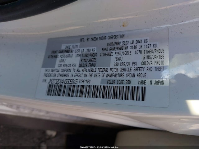 Mazda Cx-9 Touring 2022 JM3TCBCY4N0605915 Image 9