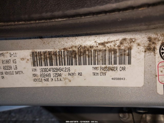 2011 DODGE AVENGER 1B3BD4FB2BN541216 Photo 8