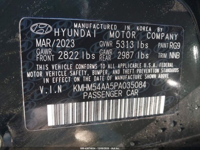 2023 HYUNDAI IONIQ 6 KMHM54AA5PA035084 Photo 8