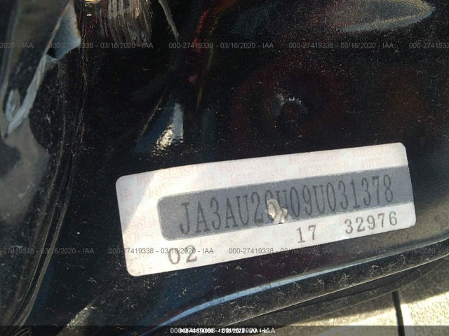 2009 MITSUBISHI LANCER JA3AU26U09U031378 Photo 8