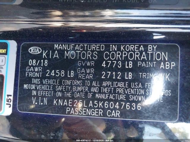 2019 KIA STINGER KNAE25LA5K6047636 Photo 8