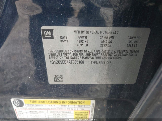 2010 CHEVROLET MALIBU 1G1ZC5EB4AF305160 Photo 8