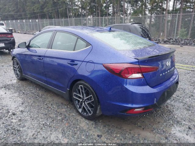 2019 HYUNDAI ELANTRA KMHD04LB8KU861195 Photo 2