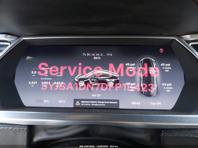 2013 TESLA MODEL S 5YJSA1DN7DFP13423 Photo 6