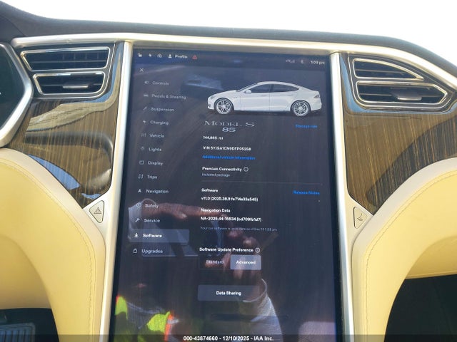 2013 TESLA MODEL S 5YJSA1CN9DFP05258 Photo 6