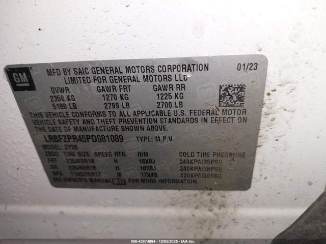 Aukcja sprzedaży 2023 Buick Envision Essence Awd, vin: LRBFZPR45PD081089, numer aukcji: 43874884