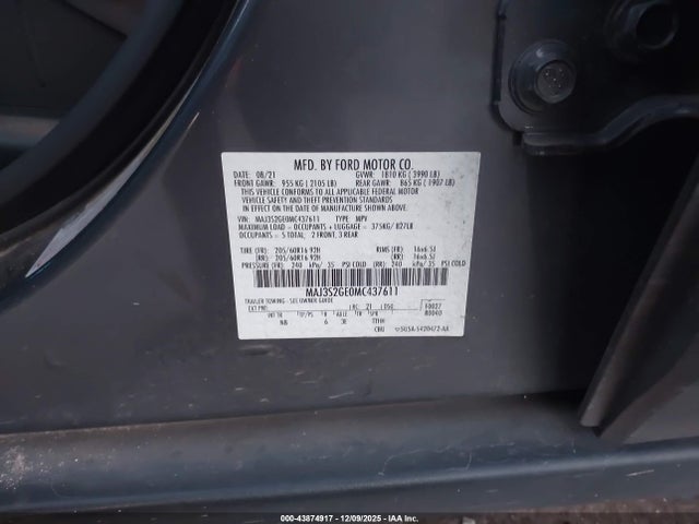 2021 FORD ECOSPORT MAJ3S2GE0MC437611 Photo 8