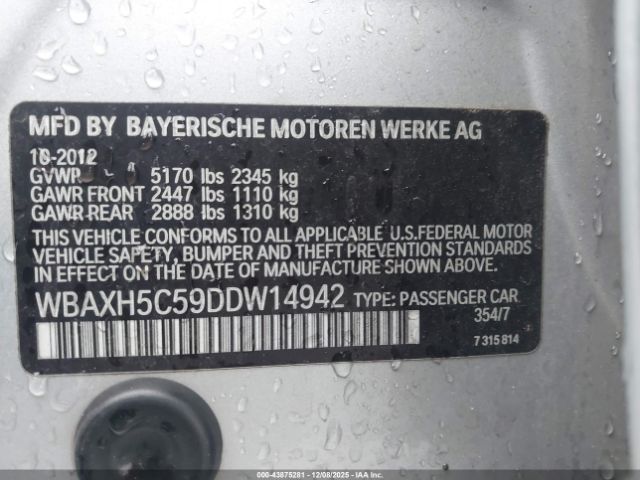2013 BMW 528I WBAXH5C59DDW14942 Photo 8