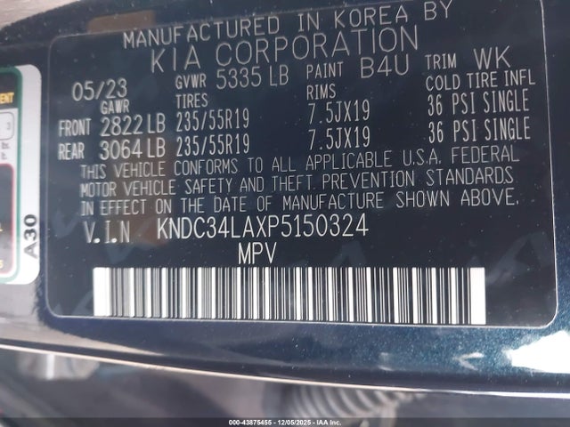 KIA Ev6 Wind 2023 KNDC34LAXP5150324 Image 8