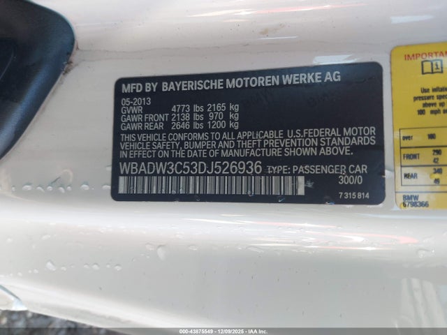 2013 BMW 328I WBADW3C53DJ526936 Photo 8