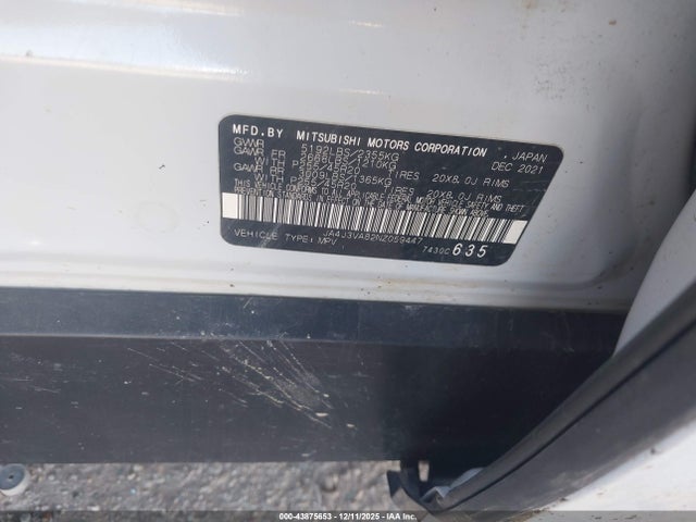 2022 MITSUBISHI OUTLANDER JA4J3VA82NZ059447 Photo 8