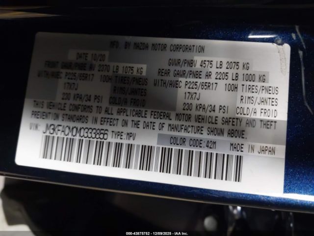 2021 MAZDA CX-5 JM3KFACM0M0333856 Photo 8