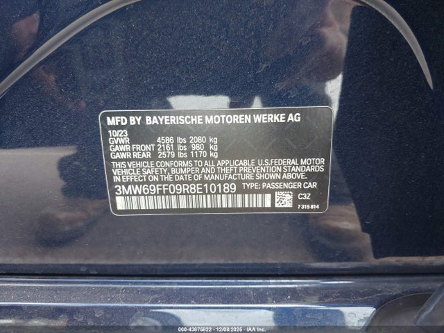 BMW 330I 2024 3MW69FF09R8E10189 Image 9