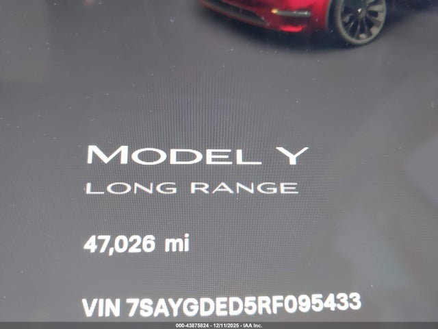 2024 TESLA MODEL Y 7SAYGDED5RF095433 Photo 6