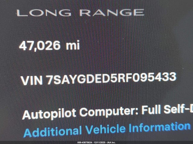 2024 TESLA MODEL Y 7SAYGDED5RF095433 Photo 8