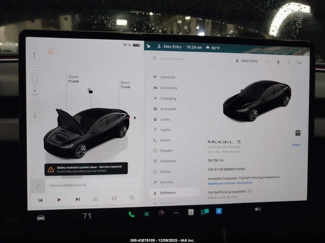 Aukcja sprzedaży 2024 Tesla Model 3 Long Range Dual Motor All-wheel Drive, vin: 5YJ3E1EB6RF732467, numer aukcji: 43876109