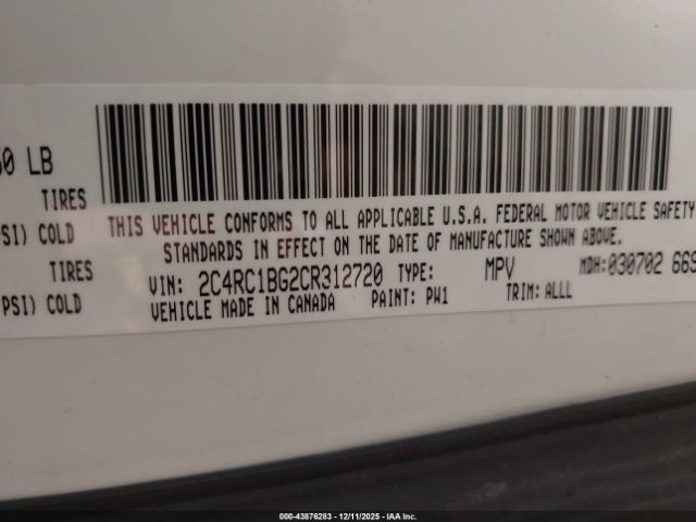 2012 CHRYSLER TOWN & COUNTRY 2C4RC1BG2CR312720 Photo 8