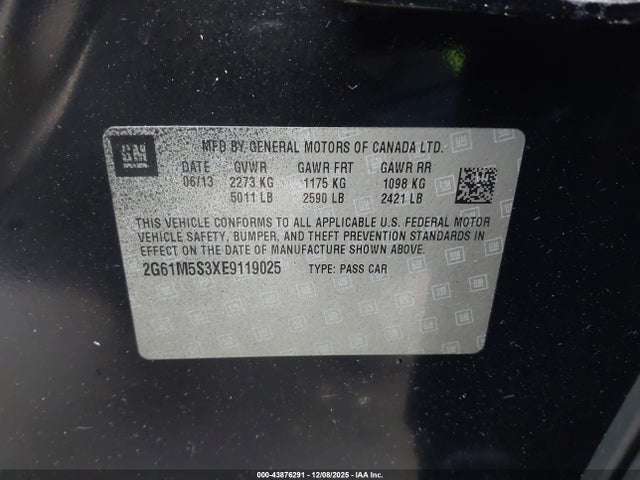 2014 CADILLAC XTS 2G61M5S3XE9119025 Photo 8