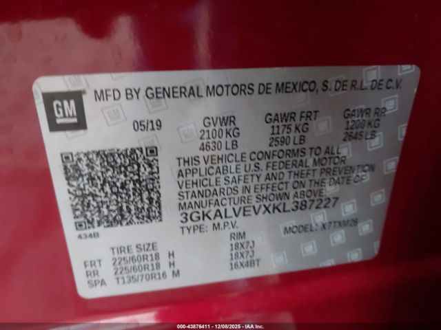 2019 GMC TERRAIN 3GKALVEVXKL387227 Photo 8