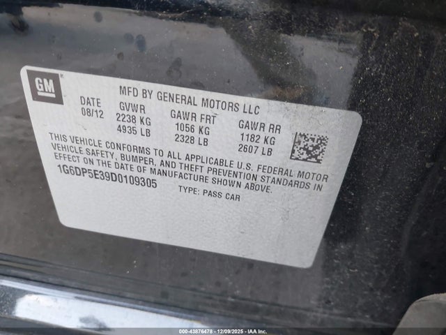 2013 CADILLAC CTS 1G6DP5E39D0109305 Photo 8
