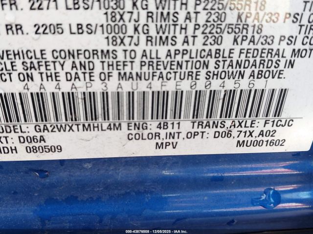 2015 MITSUBISHI OUTLANDER SPORT 4A4AP3AU4FE004561 Photo 8