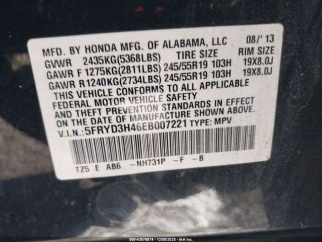 2014 ACURA MDX 5FRYD3H46EB007221 Photo 8