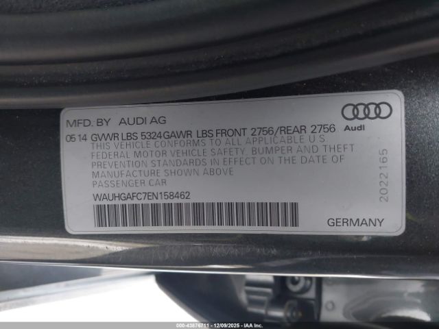 2014 AUDI A6 WAUHGAFC7EN158462 Photo 8