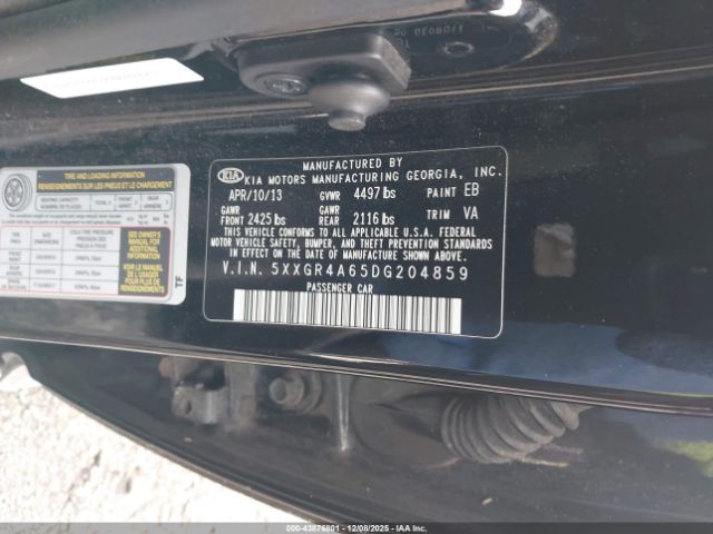 2013 KIA OPTIMA 5XXGR4A65DG204859 Photo 8