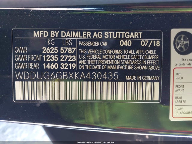 2019 MERCEDES-BENZ S 450 WDDUG6GBXKA430435 Photo 8