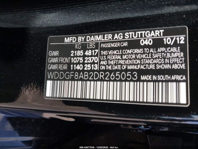 2013 MERCEDES-BENZ C 300 WDDGF8AB2DR265053 Photo 8