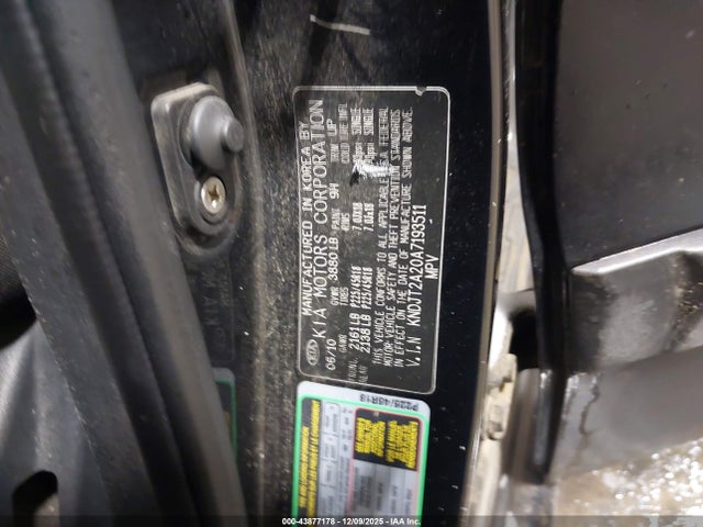 2010 KIA SOUL KNDJT2A20A7193511 Photo 8