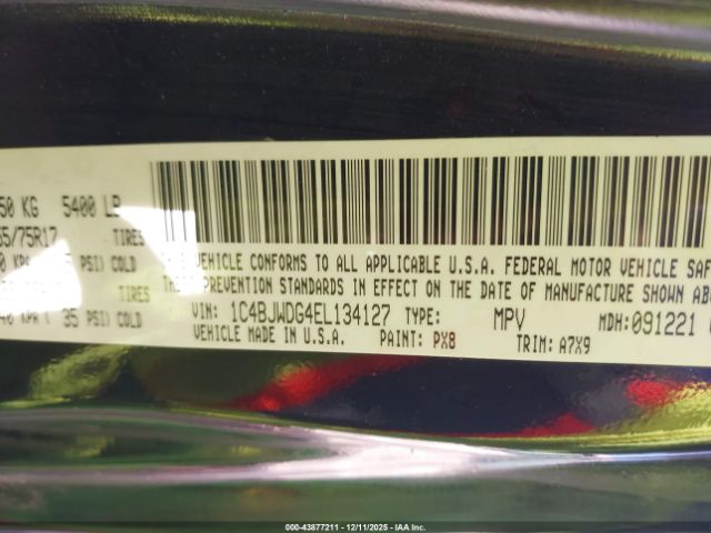 2014 JEEP WRANGLER UNLIMITED 1C4BJWDG4EL134127 Photo 8