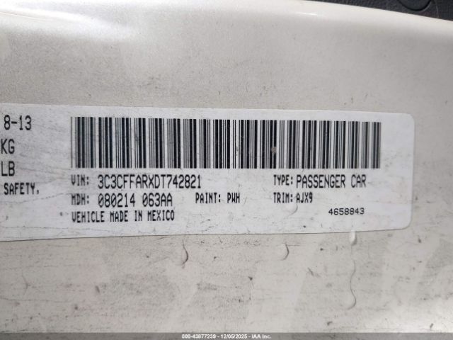 2013 FIAT 500 3C3CFFARXDT742821 Photo 8