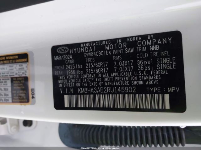 2024 HYUNDAI KONA KM8HA3AB2RU145902 Photo 8