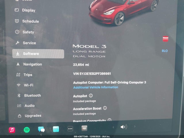 5YJ3E1EB2PF386981 Tesla Model 3 Long Range Dual Motor All-wheel Drive