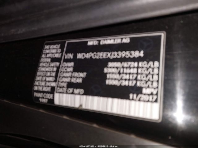 2018 MERCEDES-BENZ METRIS WD4PG2EEXJ3395384 Photo 8