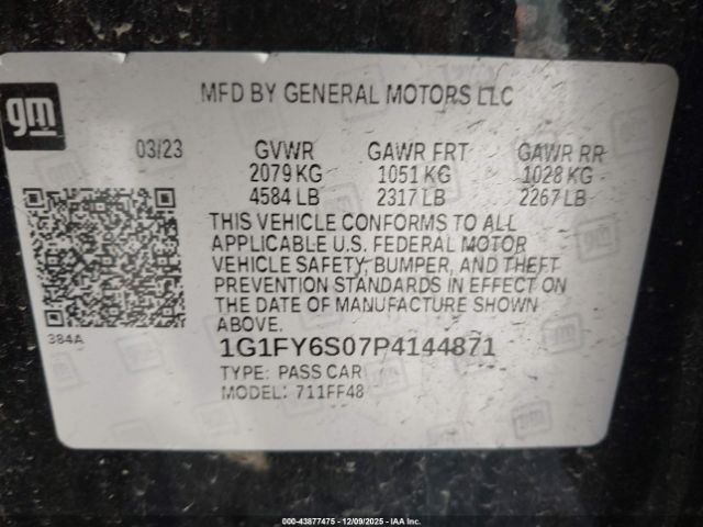 2023 CHEVROLET BOLT EUV 1G1FY6S07P4144871 Photo 8