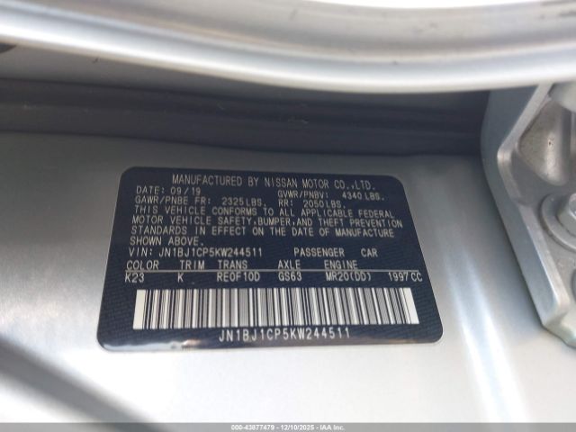 2019 NISSAN ROGUE SPORT JN1BJ1CP5KW244511 Photo 8