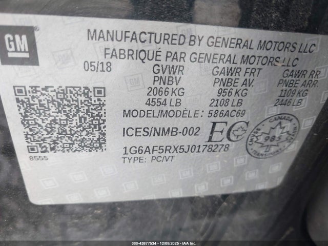 2018 CADILLAC ATS 1G6AF5RX5J0178278 Photo 8