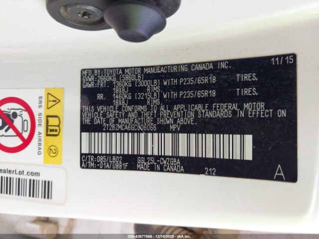 2016 LEXUS RX 350 2T2BZMCA6GC006066 Photo 8