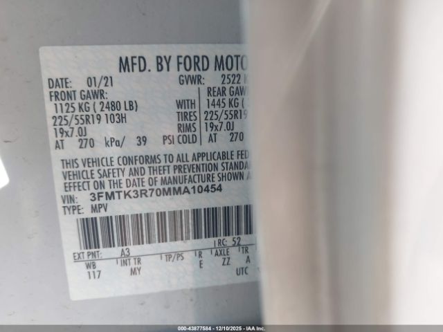 2021 FORD MUSTANG MACH-E 3FMTK3R70MMA10454 Photo 8