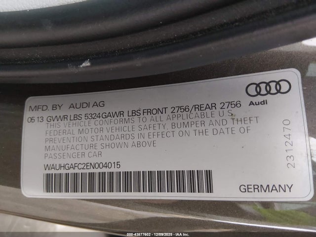 2014 AUDI A6 WAUHGAFC2EN004015 Photo 8