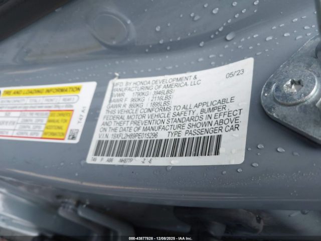 2023 HONDA CIVIC 19XFL2H89PE015296 Photo 8