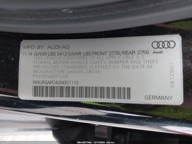 2016 AUDI A6 WAUFGAFC4GN001112 Photo 8