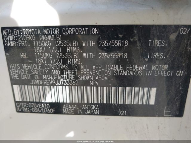 2018 TOYOTA RAV4 JTMDFREV9JJ733362 Photo 8