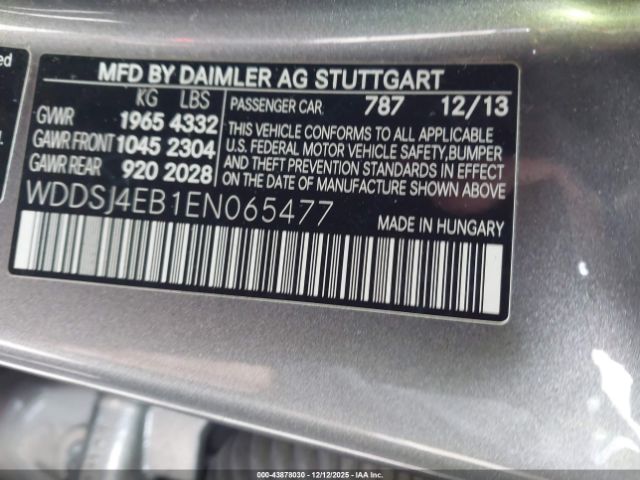 2014 MERCEDES-BENZ CLA 250 WDDSJ4EB1EN065477 Photo 8