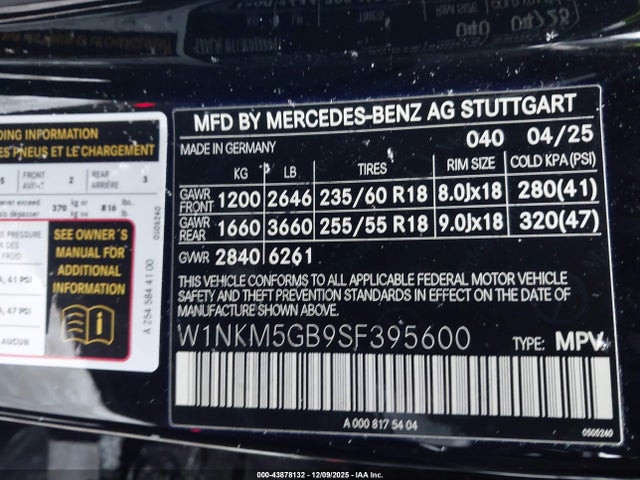 W1NKM5GB9SF395600 Mercedes-Benz Glc Glc 350e
